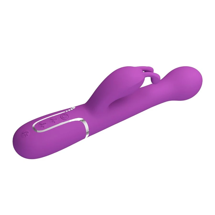 PRETTY LOVE - VIBRATEUR LAPIN MULTIFONCTION 3 EN 1 DEJON VIOLET